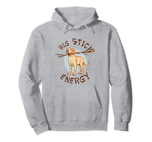 Big Stick Energy Lindo Labrador Retriever Amarillo Regalo Propietario Sudadera con Capucha