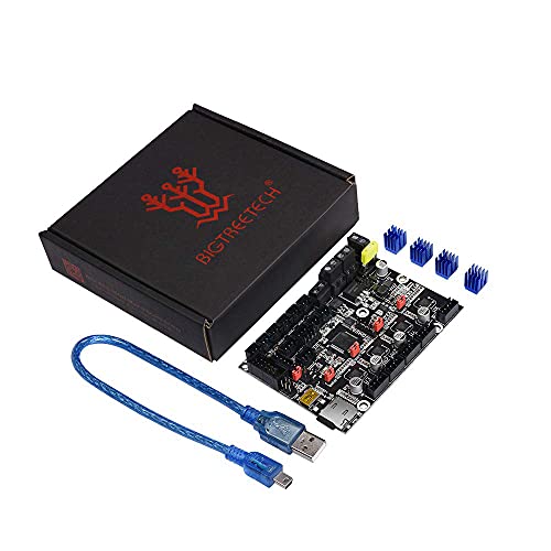 BIGTREETECH SKR Mini E3 V2.0 integra la placa de control de 32 bits del controlador 3D TMC2209 UART driver para las partes de la impresora Cheetah de Creality Ender 3