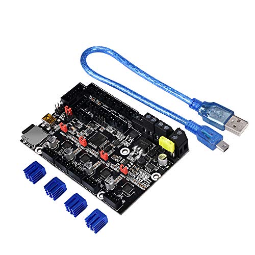 BIGTREETECH SKR Mini E3 V2.0 integra la placa de control de 32 bits del controlador 3D TMC2209 UART driver para las partes de la impresora Cheetah de Creality Ender 3