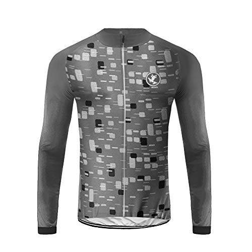 Bike Wear Sports Hombre Invierno Térmico Fleece Cheers for Being Deportes y Aire Libre Maillot Manga Largo de Ciclismo Large