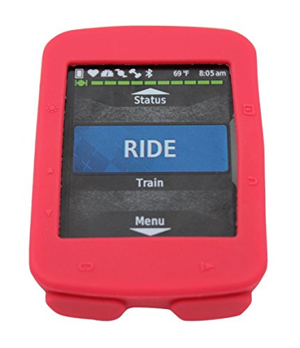 BIKECO Garmin Edge 520 Funda, a prueba de polvo, resistente a los golpes, funda protectora de silicona para Garmin 520 (rojo)