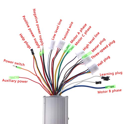 BIlinli DC 24 / 36V 250W Regulador sin escobillas Regulador de Velocidad Scooter E-Bike Motor eléctrico