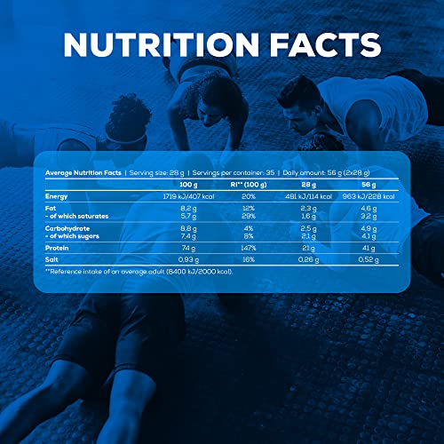 BioTechUSA 100% Pure Whey Complejo de proteína de suero, con aminoácidos añadidos y edulcorantes, sin conservantes, 454 g, Mantequilla de avellanas con chocolate