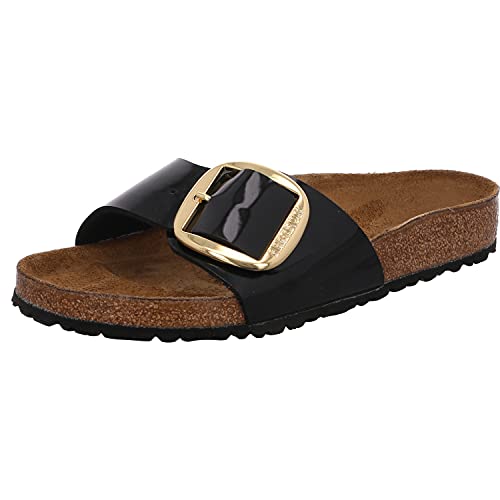 Birkenstock 1019965_38, Diapositivas Mujer, Black, EU