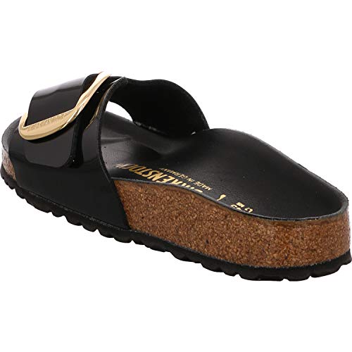 Birkenstock Madrid Big Buckle, Mules Mujer, Negro (Noir Noir), 39 EU