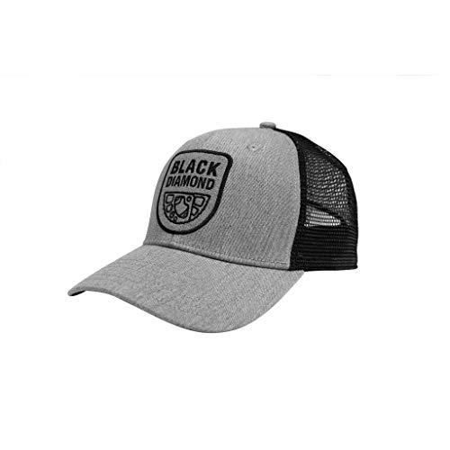 Black Diamond BD Trucker Hat Gorro, 113-He Alum-Blk, Talla ÚNICA Unisex Adulto