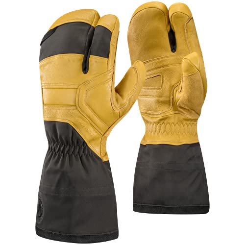 Black Diamond Guantes de Dedo guía para Hombre, Color Negro, Talla Grande