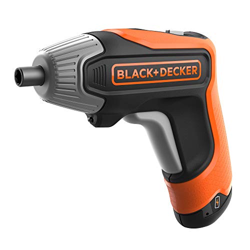 BLACK+DECKER BCF611CK Atornillador a batería 3.6V(1.5Ah) litio 5.5Nm de carga rápida