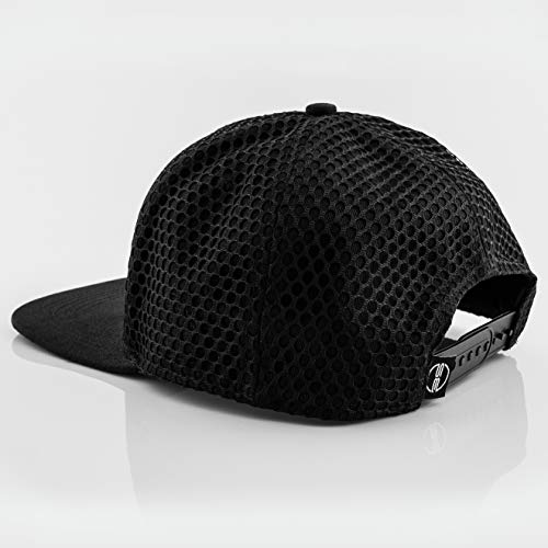 Blackskies Andromeda Snapback Cap | Estilo de Malla de Gorra de béisbol Unisex Negra