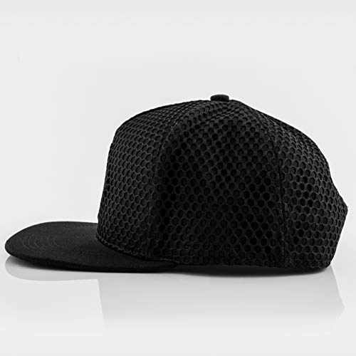 Blackskies Andromeda Snapback Cap | Estilo de Malla de Gorra de béisbol Unisex Negra