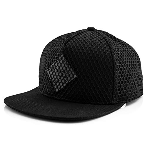 Blackskies Andromeda Snapback Cap | Estilo de Malla de Gorra de béisbol Unisex Negra