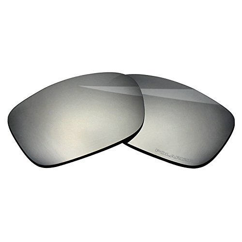 BlazerBuck Lentes de repuesto y herramientas de reparación para Oakley TwoFace OO9189, Plateado cromo polarizado.,