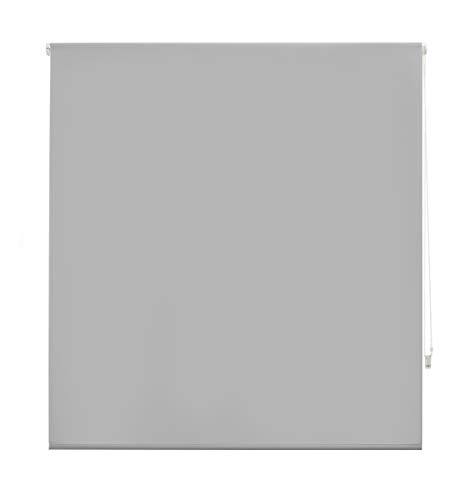 Blindecor Ara Estor enrollable translúcido liso, Gris plata, 140 x 175 cm, Manual