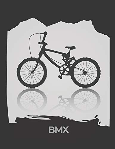 BMX: cahier de note ligné noir et blanc