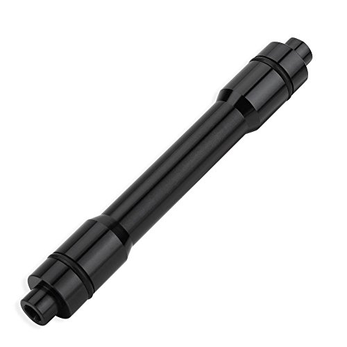 Bnineteenteam Adaptador de conversión de Eje de Tubo, bujes Delanteros de Bicicleta de montaña de aleación Negra, Eje de Tubo, Herramienta de Adaptador de conversión de 15 mm a 9 mm