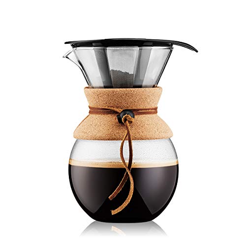 Bodum - 11571-109 - Pour Over - Cafetera de Goteo con Filtro Permanente - 1.0 l