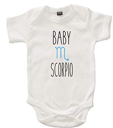 Body para bebé Edward Sinclair con escorpio Star Sign' Blanco blanco 2 mes
