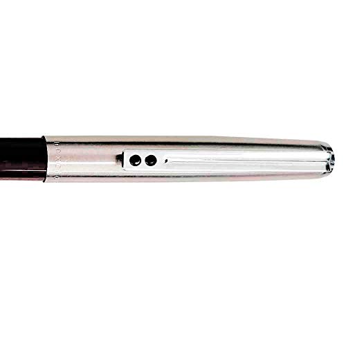 Bolígrafo Clásico Inoxcrom B77 Classic con cuerpo en color Negro lacado brillante y capuchón cromado. Regalo funda negra Original Inoxcrom
