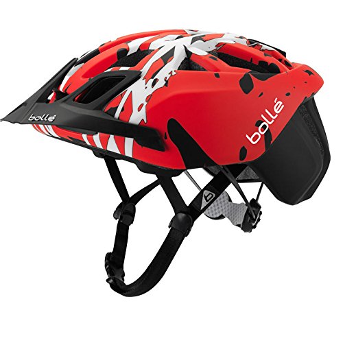 bollé The One, Casco de Bicicleta Unisex Adulto, Unisex Adulto, The One, Nero/Red Camo, L