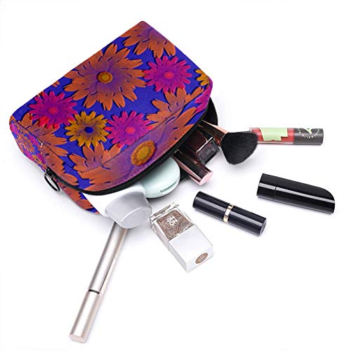 Bolsa de brochas de maquillaje personalizables, bolsas de aseo portátiles para mujeres, bolso de cosméticos, organizador de viajes, racimos de flores