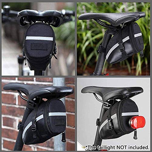 Bolsa de sillín de bicicleta impermeable debajo del asiento Bolsa de sillín de bicicleta (solo bolsa)