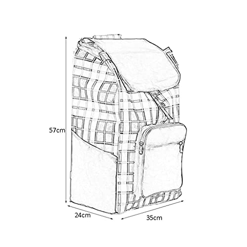 Bolsas de la compra reutilizables, Bolso de reemplazo de la carrito de la mano de compras plegable, carro de compras de la compra de la compra de tela de impermeable portátil, bolsas de recambio de co