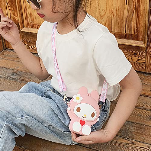 Bolso Bandolera para Niña, Silicona Bolso de Hombro para Niñas Pequeñas Bolso de Animal de Dibujos Animados Bolsas Dibujos para Infantile Kindergarten