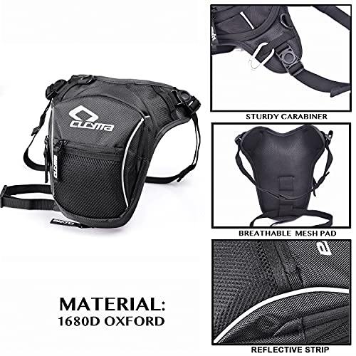 Bolso Pierna Moto riñonera Cintura Hombre Mujer Impermeable para Senderismo Bicicleta Moto Deporte,Carreras de Motos IR de Excursión