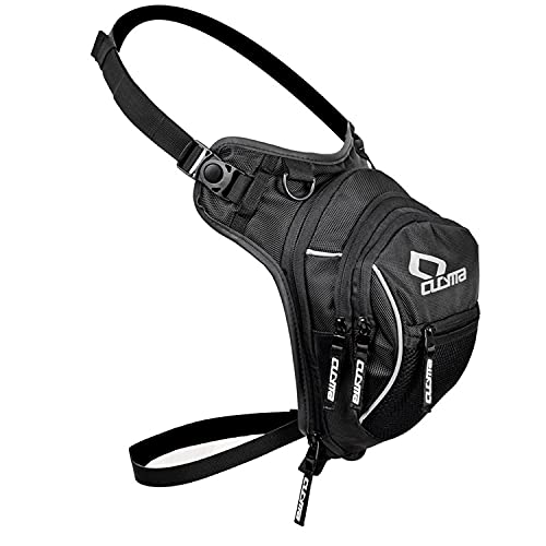 Bolso Pierna Moto riñonera Cintura Hombre Mujer Impermeable para Senderismo Bicicleta Moto Deporte,Carreras de Motos IR de Excursión