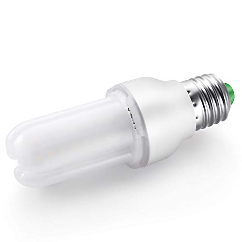 Bombilla LED E27 luz fria, Elrigs 7W LED Tubular Equivalente a 60W Halógenas o 12W Bombillas bajo consumo, 6000K Blanco Frio iluminacion para luz habitacion No Regulable, 4 Unidades