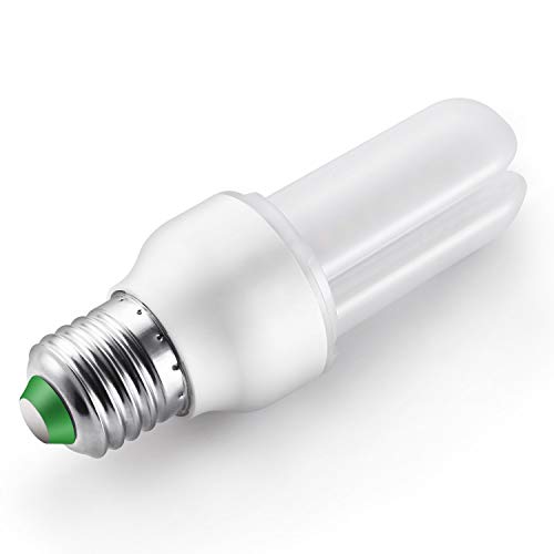 Bombilla LED E27 luz fria, Elrigs 7W LED Tubular Equivalente a 60W Halógenas o 12W Bombillas bajo consumo, 6000K Blanco Frio iluminacion para luz habitacion No Regulable, 4 Unidades