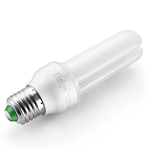 Bombilla LED E27 luz fria, Elrigs 9W LED Tubular Equivalente a 100W Halógenas o 18W Bombillas bajo consumo, 6000K Blanco Frio iluminacion para luz habitacion No Regulable, 2 Unidades