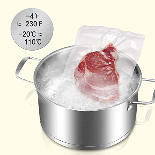 Bonsenkitchen Rollos al Vacio para Envasadora al Vacío, 2 Rollos 28 x 600cm Bolsas de Vacio Gofradas para Conservación de Alimentos y Sous Vide Cocina & Boilable, BPA Free- VB3814