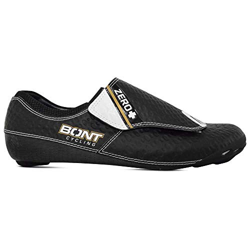 Bont Zero+ New, Zapatillas de Ciclismo de Carretera Unisex Adulto, Multicolor (101 Black/White 000), 43 EU