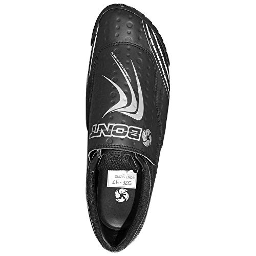 Bont Zero+ New, Zapatillas de Ciclismo de Carretera Unisex Adulto, Multicolor (101 Black/White 000), 43 EU
