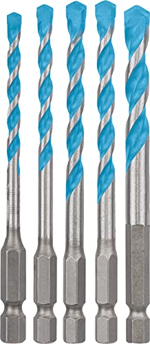 Bosch Professional 5 x Set de brocas Expert HEX-9 MultiConstruction, para Hormigón, 4-8 mm, Accesorios Taladro de impacto rotativo