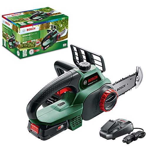 Bosch UniversalChain 18 Sierra de Cadena a Batería, con Batería y Cargador, 18 V