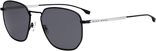 BOSS Hugo 0992/F/S Gafas, Matt Black/GY Grey, 58 Hombres