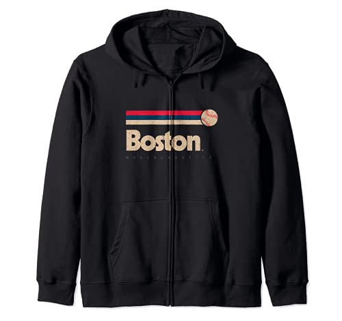 Boston Baseball Massachusets Deportes Béisbol Americano Sudadera con Capucha