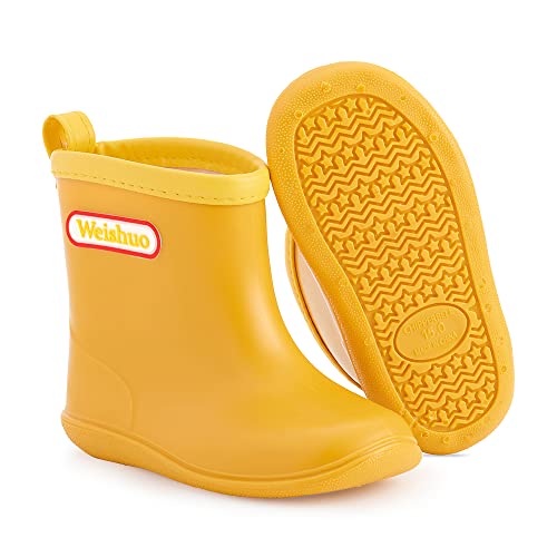 Botas de Agua Impermeable y Antideslizante Caucho de PVC Botas de Lluvia para Niños y Niñas