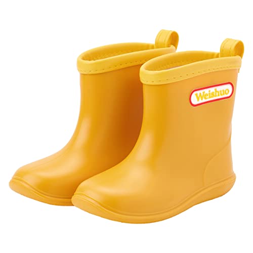 Botas de Agua Impermeable y Antideslizante Caucho de PVC Botas de Lluvia para Niños y Niñas