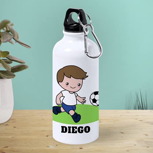 Botella de Aluminio Personalizada Infantil Equipos Fútbol (600ml)