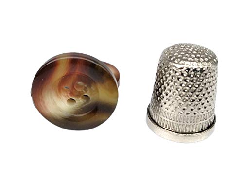 Botones Aguas para Camisas - Chaquetas - Abrigos (Crudos - Gris - Marron) - Varias tallas - Fabricado y Enviado desde España (Marron, 20 mm)