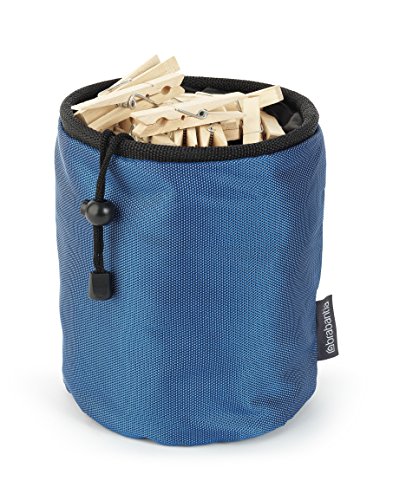 Brabantia 105784 - Bolsa para pinzas con mosquetón para colgar, colores surtidos