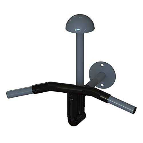 Bracky - Soporte para casco de moto de pared para colgar en la pared el casco sin estropearlo. Soporte color gris Ral 7016