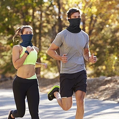 Braga Cuello Moto Balaclava para Hombres Mujeres Braga Cuello Flexible Multifunción Elasticidad Bufanda para la Cabeza Deportes al Aire Libre Ciclismo Correr (Azul Marino)