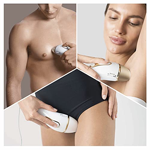 Braun Silk-expert Pro 5 Depiladora Mujer Luz Pulsada IPL, Cabezal de Precisión y Maquinilla de Afeitar Venus, Alternativa a la Depilación Láser en Casa, Regalos Originales para Mujer, PL 5137, Blanco