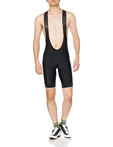 Briko Grandfondo Bibshort Culotte Ciclismo Hombre, Hombre, Black, XL