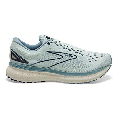 Brooks Glycerin 19, Zapatillas para Correr Mujer, Aqua Glass Whisper White Navy, 40 EU