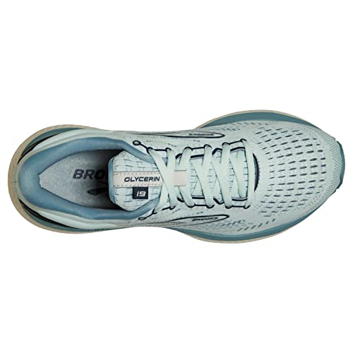 Brooks Glycerin 19, Zapatillas para Correr Mujer, Aqua Glass Whisper White Navy, 40 EU